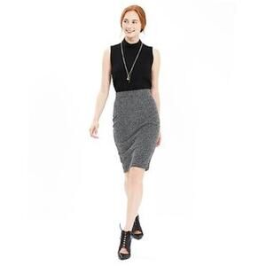 OLD NAVY • Medium Gray Business Casual Pencil Skirt